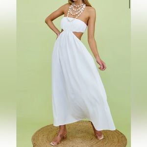 Brand New Large Fortunate One White Strapless dress
